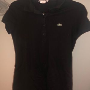 Black Lacoste Polo Dress Sz 36 Women’s